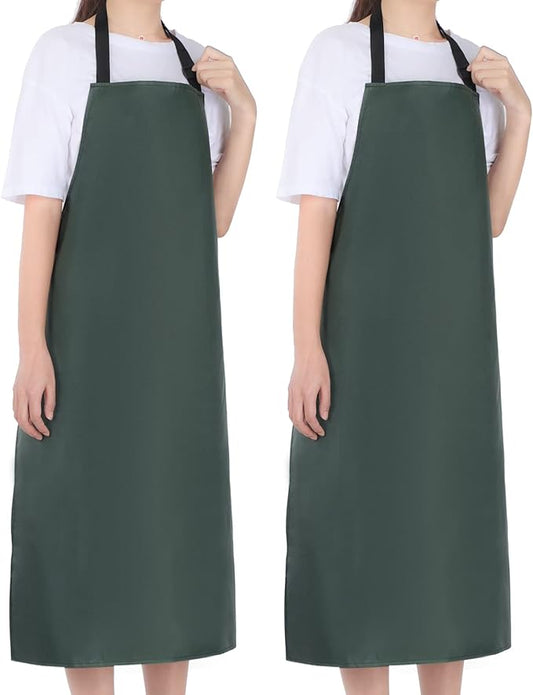Gotega Waterproof Rubber Vinyl Apron Adjustable Dishwasher Apron - Apron for Women Men Heavy Duty Work Apron by Gotega