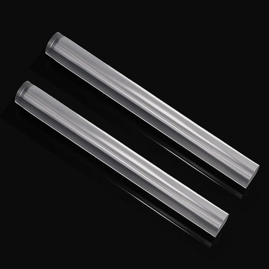 2pcs Acrylic Clay Roller, Plastic Clear Round Tube Roller Pin Polymer Clay Tools for DIY Handmade Crafts Handmade Art Supplies by Unknown