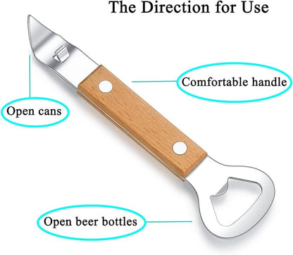 HANCELANT Can Punch Bottle Opener, Manual Stainless Steel Can Opener 3 Pack - Image 2