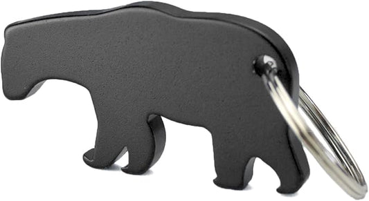 Swatom Bear Aluminum Alloy Beer Bottle Opener Keychain Key Tag Chain Ring Accessories
