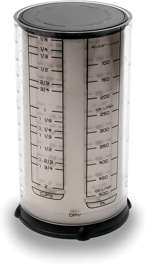 KitchenArt Professional Series 2 Cup Adjust-A-Cup, Champagne Satin, Adjustable, 1/8 to 2-Cup - Image 4