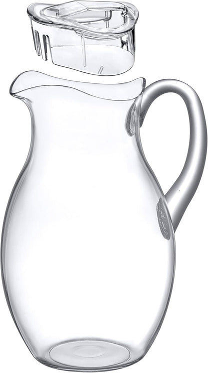 Amazing Abby - Bubbly Grand - Plastic Pitcher (96 oz, 3 Quart), Clear Water Pitcher with Lid, Fridge Jug, BPA-Free, Shatter-Proof, Great for Iced Tea, Sangria, Lemonade, Juice, Milk, and More - Image 8
