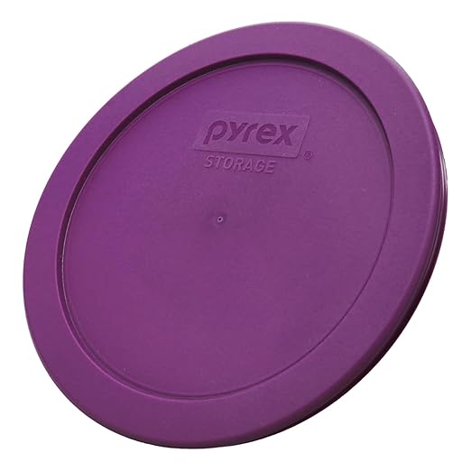 Pyrex 7201-PC Round 4 Cup Storage Lid for Glass Bowls (2, Purple) - Image 4
