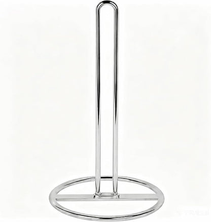 Paper Towel Holder Countertop, OBODING, Kitchen Paper Towel Stand Holder for Kitchen Organization and Storage, Paper Towel Holders for Standard and Large Size Rolls (Silver) by OBODING