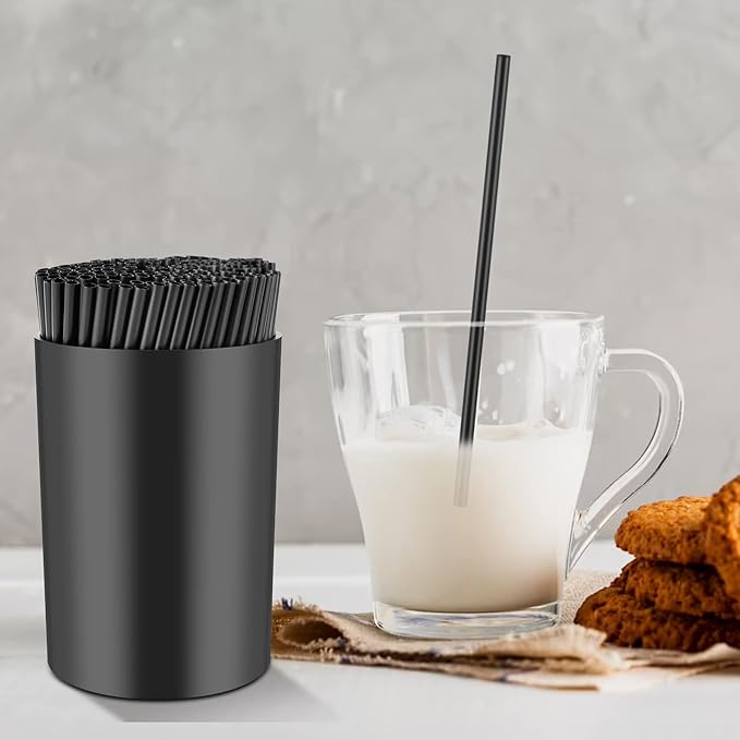 200 Pcs Black Coffee Stirrer and Holder Set Coffee Stir Sticks Coffee Stirrers Plastic Coffee Stir Stick Holder Black for Mixing Coffee Milk Cocktail Drinks Coffee Home Kitchen Party Supplies - Image 7