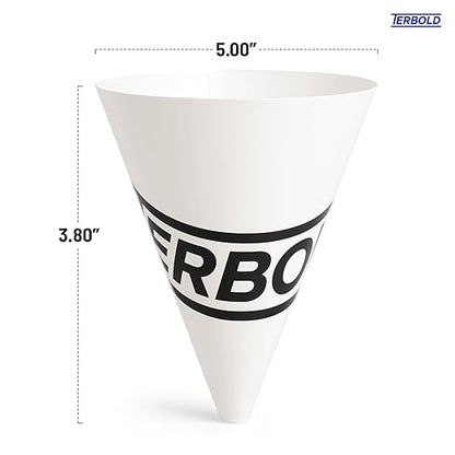 100pcs Disposable Paper Funnels for Motor Oil, Windshield Fluid, 10oz Paper Cone Funnels - Image 2
