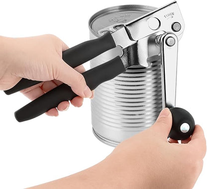 Commercial Can Opener, Handheld Can Opener Easy for Big Cans, Manual Heavy Duty Crank Jar Openers, Folding Hand Crank Bottle Openers With Comfortable Long Handles for Seniors(COLOR:Black) - Image 9