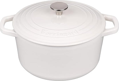 VORRINGARD Enameled Cast Iron Dutch Oven Pot with Lid, for Bread Baking, Round Bread Oven- include Sourdough Bread Baking Supplies Set, 4.5QT, White - Image 4