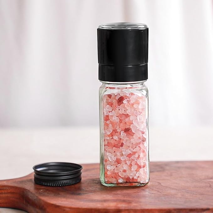ComSaf 15Pcs 4oz Glass Spice Jars with Shaker Lids, 93 Labels, a Handy Funnel, a Pepper Grinder, Empty Spice Containers and Square Spice Bottles for Kitchen and Seasoning - Image 9
