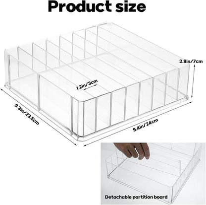 Rainmae Lid Organizer for Food Storage Container, Kitchen Pantry Lid Holder with 7 Adjustable Dividers for Cabinets and Drawer, Countertop Cupboard Lid Organization, Food Storage Container for Lids - Image 2