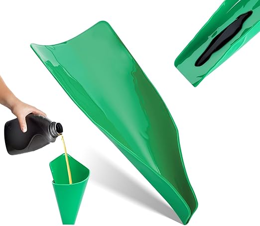 Reusable Flexible Oil Drain Funnel Form a Foldable Bendable Flex Funnel for Car Motorcycle Truck Lawnmower Snowplow Reused Oil Change Spill-Free Filling Draining Tools Easy to Store and Clean by LOVTRAVEL