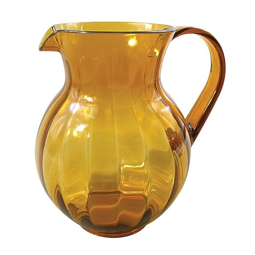 G.E.T. P-4090-PC-A-EC Shatterproof Plastic Lemonade / Margarita Pitcher, 90 Ounce, Amber by Unknown