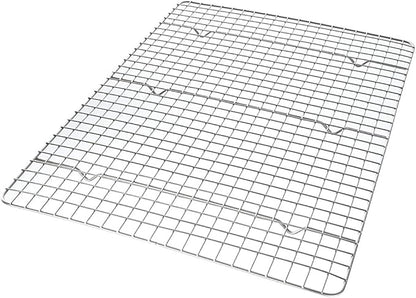 USA Pan Half Sheet Bakeable Cooling Rack, Steel Nonstick Wire