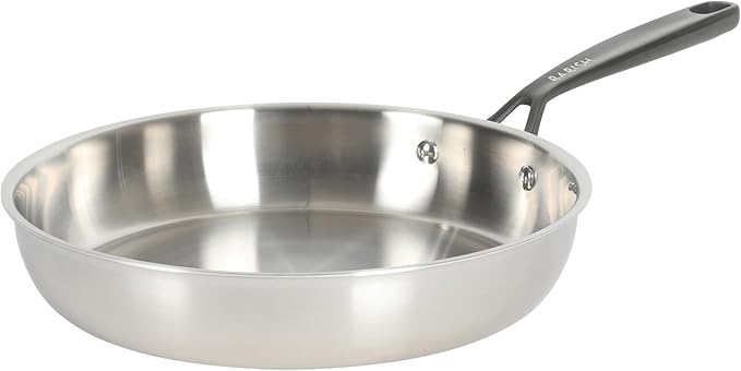 Babish 10-Inch Tri-Ply Stainless Steel Frying Pan With Black Handle – Professional Grade Skillet for Searing, Sautéing & Everyday Cooking - Image 6