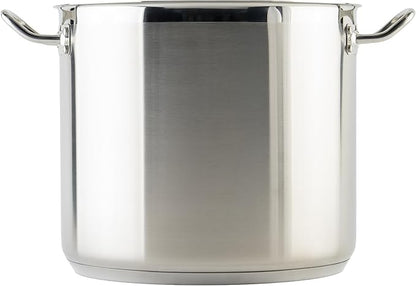 Winware Stainless 20-Quart Steel Stock Pot with Cover, Silver - Image 3
