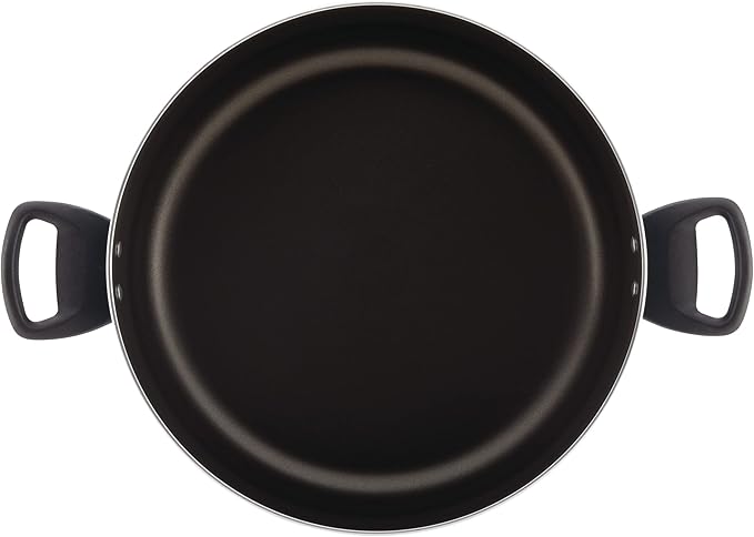 Farberware Cookware Nonstick Stockpot with Lid, 10.5 Quart-Black - Image 2