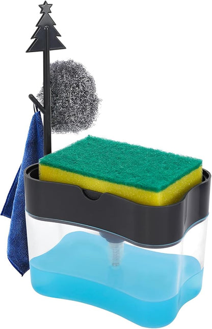 New 2026 Version Premium Quality Dish Soap Dispenser - Countertop Kitchen Soap Dispenser, Sink Dish Washing Soap Dispenser 13 Ounces (Sponge Included) - Image 7