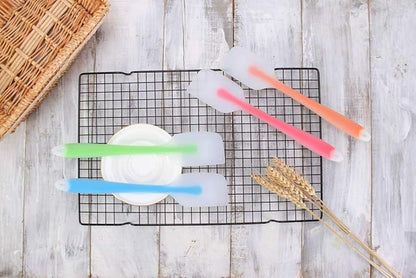 HiramWare Silicone Spatula Set of 4 - Heat Resistant Flexible Spatula 450F with Stainless Steel Core - Food Grade Premium Good Grip Kitchen Utensils - Seamless, Heavy Duty, BPA Free, Dishwasher Safe - Image 5