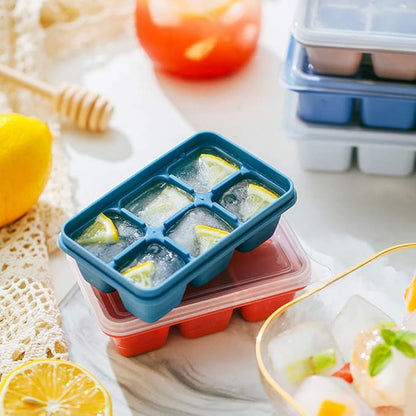 Ice Cube Trays for Freezer 3 Pack - Mini Ice Cube Trays with Lid & Easy-Release Silicone Bottom, Stackable Small Ice Cube Molds for Mini Fridge/Travel/Dorm Freezer - Image 6
