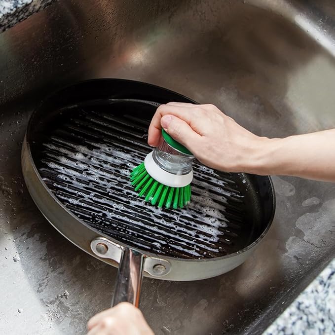Libman Bottle & Dish Brush Kit | Cleaning Brushes for Kitchen Use | Straw Brush | Scrub Brushes for Dishes | Big Job Kitchen Brush | Palm Scrub Brush | 3 Different Brushes & Straw Cleaner Included - Image 9