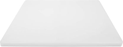 Thick White 18x12 Plastic Restaurant Cutting Board, 0.75 Inch Thick HDPP Poly - NSF Approved for Food Service, Dishwasher Safe - 3/4" Thickness