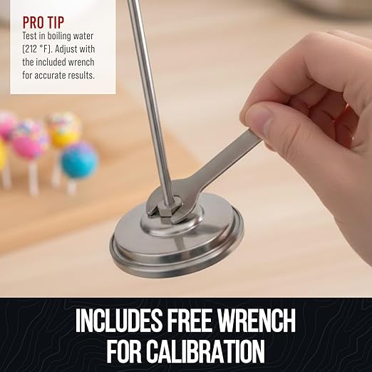 CRAFT911 Candy Thermometer with Pot Clip - Deep Fry Oil Thermometer for Frying and Candle Making (White) - Image 5