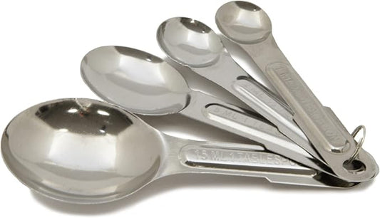 Measuring Spoons, 4 Piece Set, Stainless Steel by ChefCraft