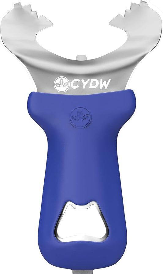 CYDW Mason Jar Opener Tool with No Lid Dents or Damage, Can Opener Manual Multi-Purpose, Easy Twist Manual Handheld Top Remover Utensil, Canning Supplies Tools and Bottle Opener, Made For Lifetime