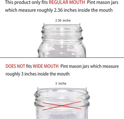 Amolliar Mason Jar Liquid Soap Dispenser Lid, Rust Proof Stainless Steel, Cute Farmhouse Decor for Kitchen, Bathroom, Bath, Refill Liquid Soap Pump for Hand Soap, Dish Soap, Lotion Soap,Bronze 2 Pack
