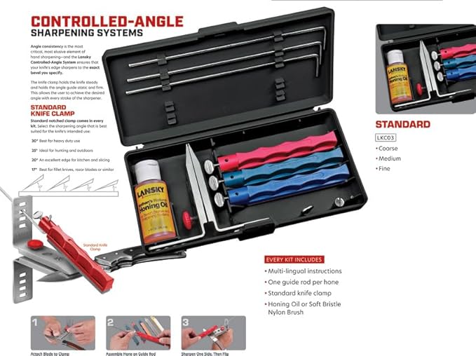 Lansky Standard Coarse Sharpening System with Fine Hones - Image 4