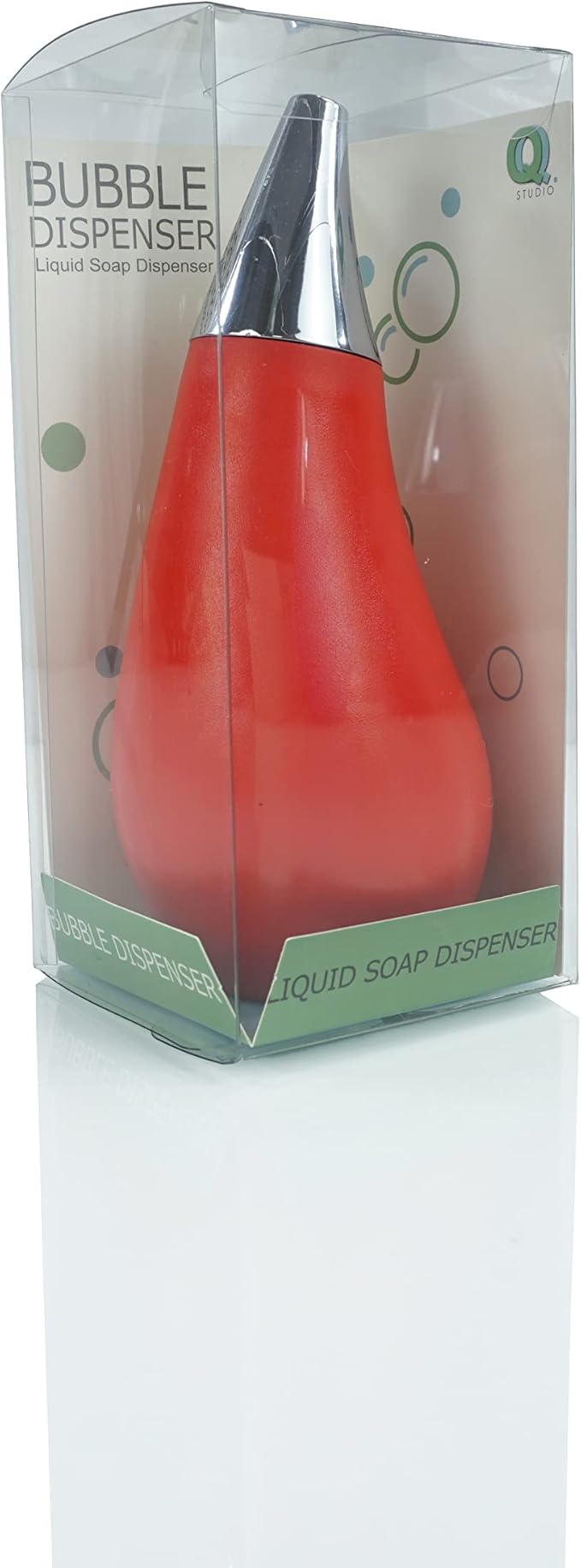 Kitchen Bathroom Counter top Squeezable Soap Dispensers Tear Drop Shape Bottle (Red, ~7oz) - Image 7