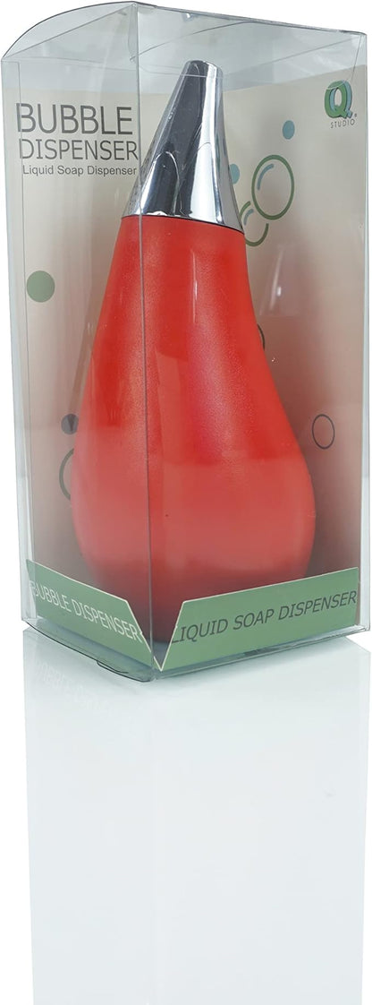 Kitchen Bathroom Counter top Squeezable Soap Dispensers Tear Drop Shape Bottle (Red, ~7oz) - Image 7