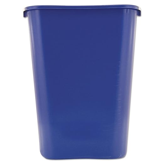 Rubbermaid Commercial Products Deskside Recycling Can, 10.25-Gallon/41-Quart, Blue Recycling Symbol, Plastic, for Bedroom/Bathroom/Office/Under Desk/Sink, Pack of 12 - Image 3