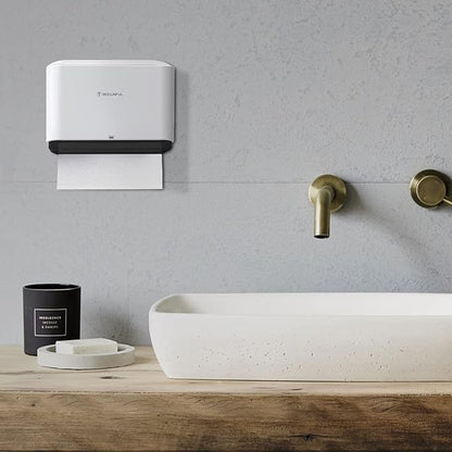 Paper Towel Dispenser Wall Mount: Adhesive Paper Towel Holder for Multifold/Trifold/Z Fold Paper Towel, Compact Hand Paper Towels Dispensers for Bathroom - Image 7