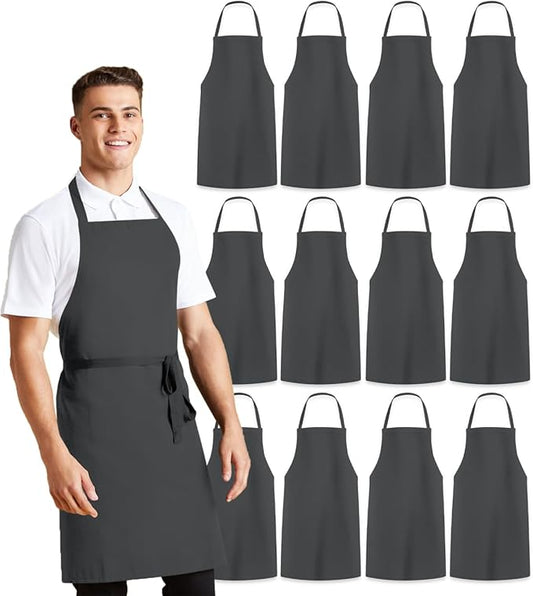 Avalon Kitchen Aprons for Men - 100% Polyester Chef Apron Women with Extra Long Ties - Cooking Aprons for Women & Mens Apron by Avalon+Kitchen