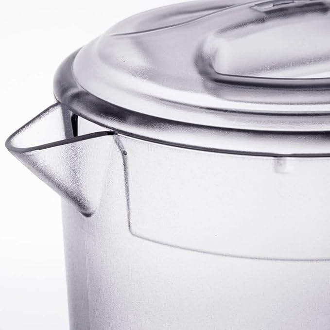 G.E.T. P-3064-1-CL-EC Heavy-Duty Shatterproof Plastic 2 Quart Pitcher with Lid, BPA Free (64 Ounce), Clear - Image 11