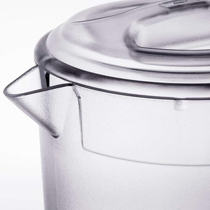 G.E.T. P-3064-1-CL-EC Heavy-Duty Shatterproof Plastic 2 Quart Pitcher with Lid, BPA Free (64 Ounce), Clear - Image 11