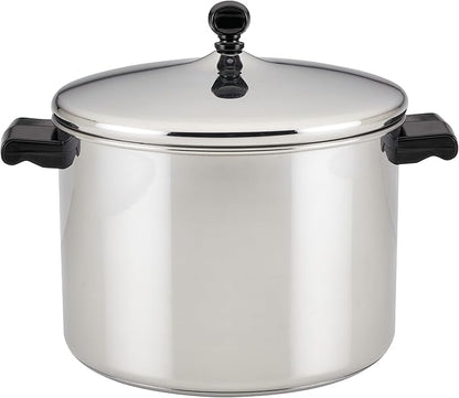 Farberware Classic Stainless Steel 8-Quart Stockpot with Lid, Stainless Steel Pot with Lid, Silver by Farberware