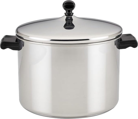 Farberware Classic Stainless Steel 8-Quart Stockpot with Lid, Stainless Steel Pot with Lid, Silver by Farberware