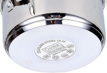 Cooks Standard 18/10 Stainless Steel Stockpot 12-Quart, Classic Deep Cooking Pot Canning Cookware with Stainless Steel Lid, Silver - Image 8