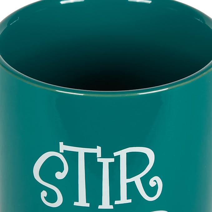 DII Kitchen Accessories Retro Collection Ceramics, Utensil Holder, Teal - Image 3