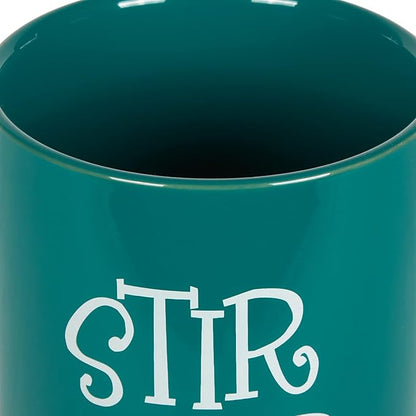 DII Kitchen Accessories Retro Collection Ceramics, Utensil Holder, Teal - Image 3