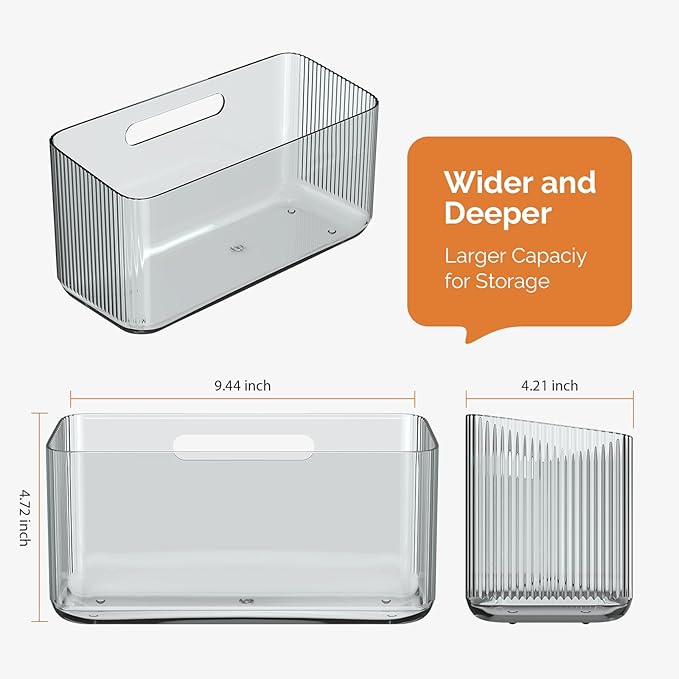 MaraFansie 2 Pack Plastic Lid Organizers - Inside Cabinet for Kitchen, No Drilling Wall Mount Container Holders for Tupperware, Food Storage, Clear Gray - Image 6