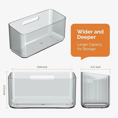 MaraFansie 2 Pack Plastic Lid Organizers - Inside Cabinet for Kitchen, No Drilling Wall Mount Container Holders for Tupperware, Food Storage, Clear Gray - Image 6