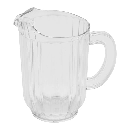 G.E.T. P-2064-1-CL BPA-Free Break-Resistant Restaurant Style Plastic Pitcher, 60 Ounce, Clear (Set of 12) by Unknown