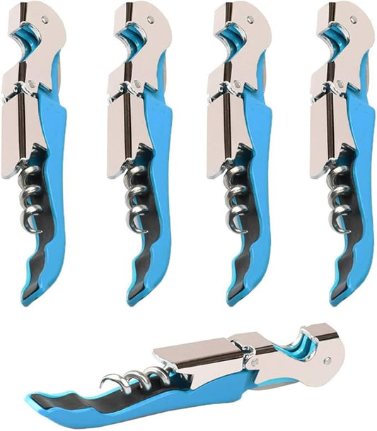 Professional Waiter Corkscrew Wine Openers Set, Heavy Duty Stainless Steel Hinges Wine Key for Restaurant Waiters, Sommelier, Bartenders by Kit-Home