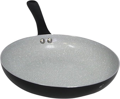 IMUSA 9.5" Premier Ceramic Nonstick Fry Pan with Cool Touch Handle, Matte Black by VisitIMUSA