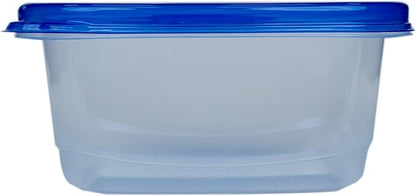 Glad GladWare Medium Rectangle Food Storage Containers with Lids, BPA Free Plastic for Soups Salads and Meal Prep, Airtight Leak Resistant, Microwave Dishwasher Freezer Safe, 24 Oz, 5 Count - 6 Pack - Image 4