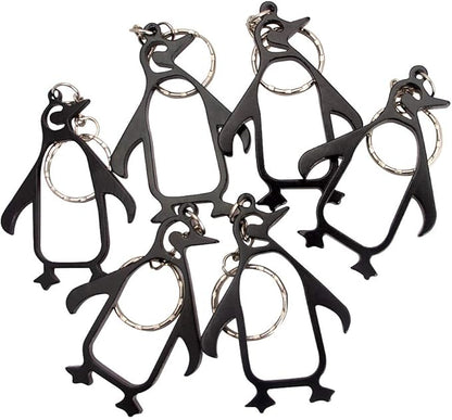 SWATOM Penguin Bottle Opener Keychain Beer Openers Tool Key Chain Ring Accessories