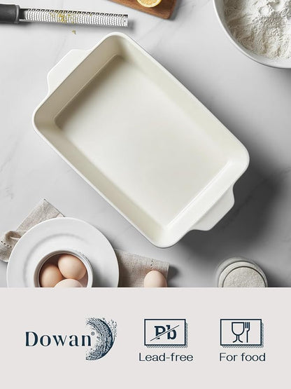 DOWAN 9x13-inch Baking Dish, Deep Casserole Dishes for Oven, Lasagna Pan Deep,135 oz Ceramic Baking Pan with Handles, Oven Safe for Baking, Home Decor Gift, Blue - Image 6